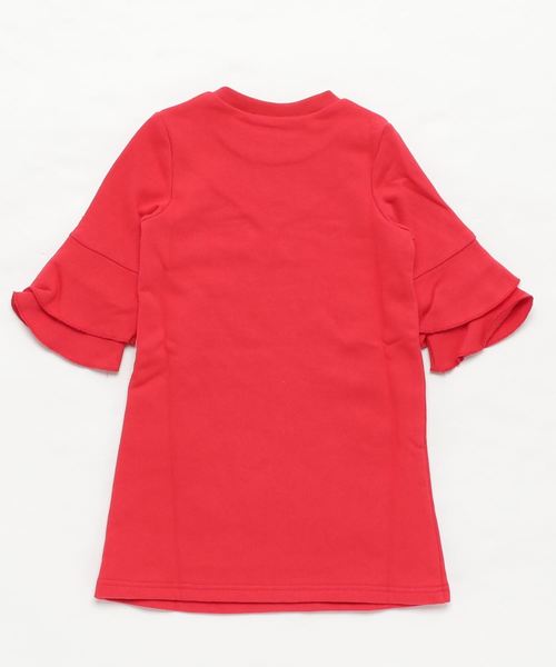 Catherine Cottage（キャサリンコテージ）の「フリル袖Iライン スウェットワンピース（ワンピース・キッズ・ブルー/ネイビー/ピンク/イエロー/レッド・110/120/130/140/150）」の7枚目の写真