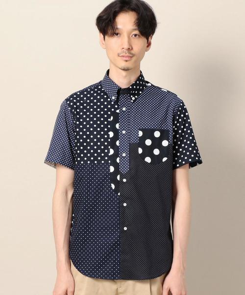 Jipijapa(ヒピハパ)の「【別注】<jipijapa(ヒピハパ)> DOT CRAZY SHIRT/シャツ ◆(シャツ/ブラウス・メンズ・ホワイト/ネイビー・MEDIUM/LARGE)」の10枚目の写真