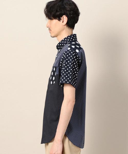 Jipijapa(ヒピハパ)の「【別注】<jipijapa(ヒピハパ)> DOT CRAZY SHIRT/シャツ ◆(シャツ/ブラウス・メンズ・ホワイト/ネイビー・MEDIUM/LARGE)」の9枚目の写真