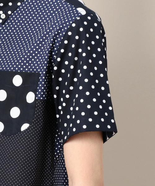Jipijapa(ヒピハパ)の「【別注】<jipijapa(ヒピハパ)> DOT CRAZY SHIRT/シャツ ◆(シャツ/ブラウス・メンズ・ホワイト/ネイビー・MEDIUM/LARGE)」の6枚目の写真