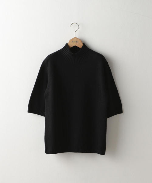 Steven Alan（スティーブンアラン）の「＜Steven Alan＞SOFT WOOL HIGH-NECK KNIT/プルオーバー（ニット/セーター・レディース・マスタード/ナチュラル/ブラック・FREE）」の5枚目の写真