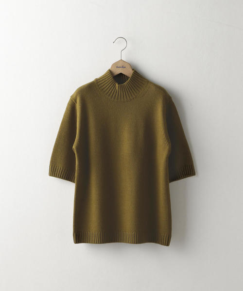 Steven Alan（スティーブンアラン）の「＜Steven Alan＞SOFT WOOL HIGH-NECK KNIT/プルオーバー（ニット/セーター・レディース・マスタード/ナチュラル/ブラック・FREE）」の9枚目の写真