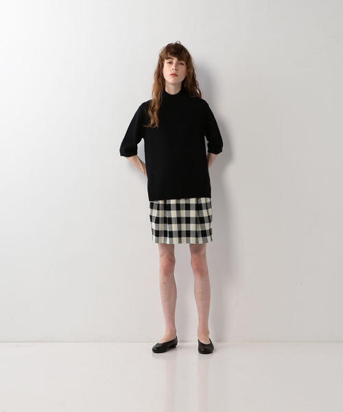 Steven Alan（スティーブンアラン）の「＜Steven Alan＞SOFT WOOL HIGH-NECK KNIT/プルオーバー（ニット/セーター・レディース・マスタード/ナチュラル/ブラック・FREE）」の18枚目の写真