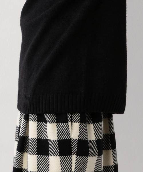 Steven Alan（スティーブンアラン）の「＜Steven Alan＞SOFT WOOL HIGH-NECK KNIT/プルオーバー（ニット/セーター・レディース・マスタード/ナチュラル/ブラック・FREE）」の15枚目の写真