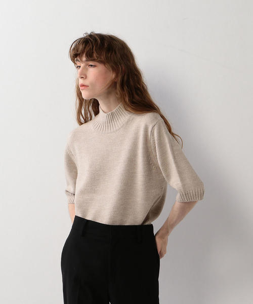Steven Alan（スティーブンアラン）の「＜Steven Alan＞SOFT WOOL HIGH-NECK KNIT/プルオーバー（ニット/セーター・レディース・マスタード/ナチュラル/ブラック・FREE）」の12枚目の写真