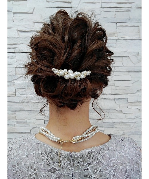 Cupid Heart(キューピッドハート)の「【Cupid Heart】結婚式アクセサリー ツイストパームコーム(バレッタ/ヘアクリップ・レディース・ゴールド・MEDIUM)」の6枚目の写真