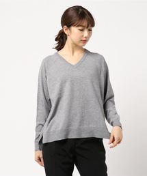 AMERICAN HOLIC | Vネックベ-シックプルオ-バ-(ニット/セーター)