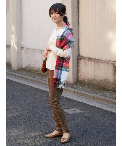 AMERICAN HOLIC（アメリカンホリック）の「Vネックベーシックプルオーバー　＊（ニット/セーター・レディース・サックスブルー/ベージュ/ブラック/チャコールグレー/アイボリー/ピンク/ブルー/杢グレー・M/L）」の17枚目の写真