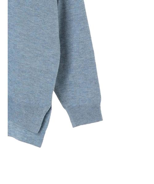 AMERICAN HOLIC（アメリカンホリック）の「Vネックベーシックプルオーバー　＊（ニット/セーター・レディース・サックスブルー/ベージュ/ブラック/チャコールグレー/アイボリー/ピンク/ブルー/杢グレー・M/L）」の12枚目の写真