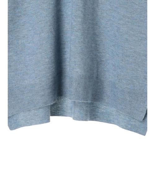AMERICAN HOLIC（アメリカンホリック）の「Vネックベーシックプルオーバー　＊（ニット/セーター・レディース・サックスブルー/ベージュ/ブラック/チャコールグレー/アイボリー/ピンク/ブルー/杢グレー・M/L）」の11枚目の写真