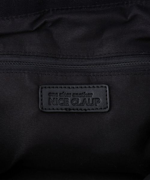 one after another NICE CLAUP（ワンアフターアナザーナイスクラップ）の「ロゴ入り巾着バッグ（ショルダーバッグ・レディース・オフホワイト/ブラック/アイボリー/パープル・FREE）」の5枚目の写真