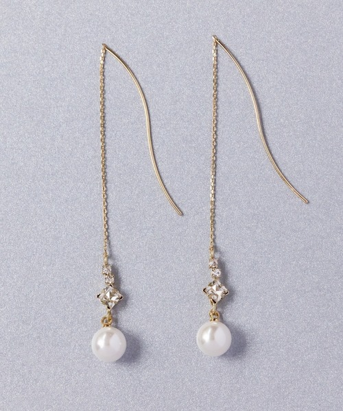 Phoebe（フィービィー）の「オールウェイズパールビジューアメリカンピアス/大ぶり/存在感◎/主役級（ピアス（両耳用）・レディース・ゴールド・FREE）」の3枚目の写真