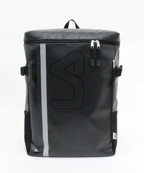 FILA(フィラ)の「FILA/フィラ 撥水ボックスバックパック リュック(バックパック/リュック・メンズ・ブラック/ネイビー/レッド/ブラック×グリーン・FREE)」の5枚目の写真