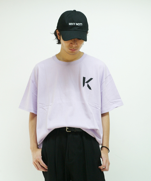 KAIKO(カイコー)の「KAIKO OBLONG T-SHIRT MARK(Tシャツ/カットソー・メンズ・ホワイト/チャコールグレー/ライトグレー/ライトパープル/レッド・S/M/L)」の5枚目の写真