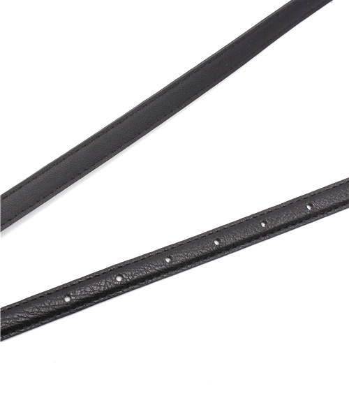 WEGO（ウィゴー）の「WEGO/フェイクレザー細ベルト（ベルト・レディース・ホワイト/ブラック/ネイビー/レッド・FREE）」の6枚目の写真