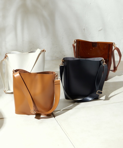 natural couture（ナチュラルクチュール）の「ワンハンドルトート（トートバッグ・レディース・ブラック/ホワイト/キャメル/ブラウン系その他・FREE）」の6枚目の写真