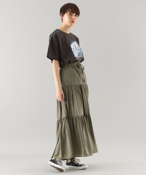 PAGEBOY（ページボーイ）の「NASAフォトTシャツ（Tシャツ/カットソー・レディース・オフホワイト/チャコール・FREE）」の4枚目の写真