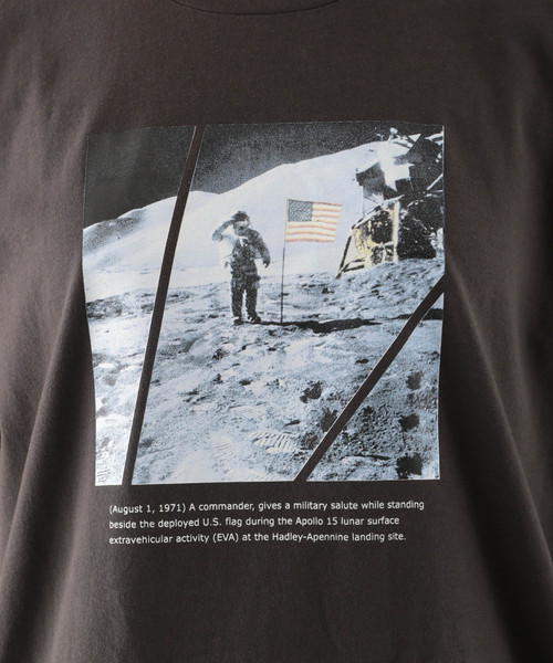 PAGEBOY（ページボーイ）の「NASAフォトTシャツ（Tシャツ/カットソー・レディース・オフホワイト/チャコール・FREE）」の12枚目の写真