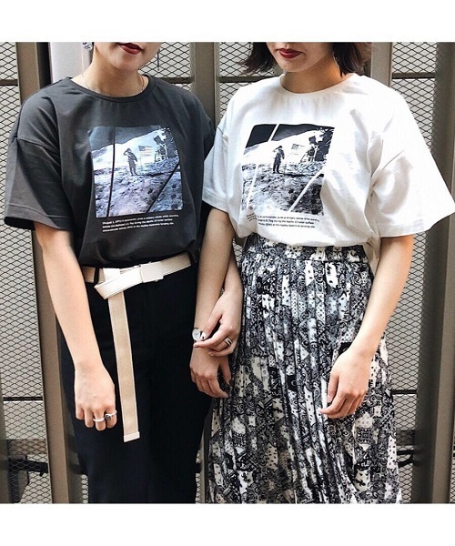 PAGEBOY（ページボーイ）の「NASAフォトTシャツ（Tシャツ/カットソー・レディース・オフホワイト/チャコール・FREE）」の16枚目の写真