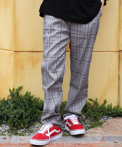 revertical(リバーティカル)の「グレンチェック テーパードパンツ(パンツ)」|グレー