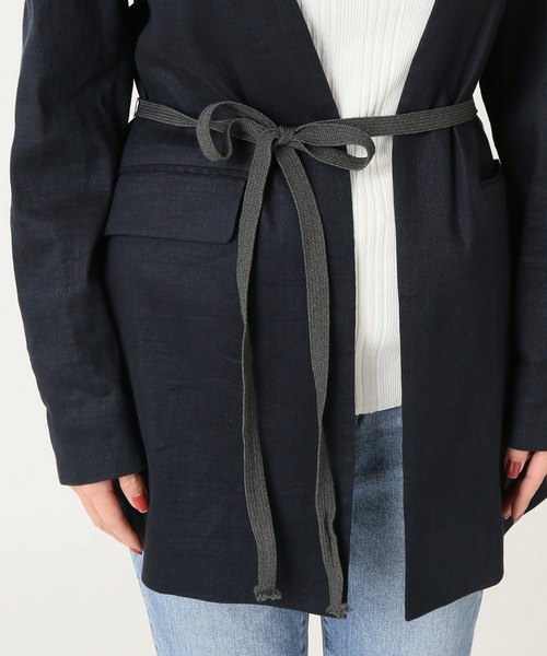 CITYSHOP(シティーショップ)の「ノーカラージャケット(ノーカラージャケット・レディース・ブラック/ライトグレー・38/36)」の12枚目の写真