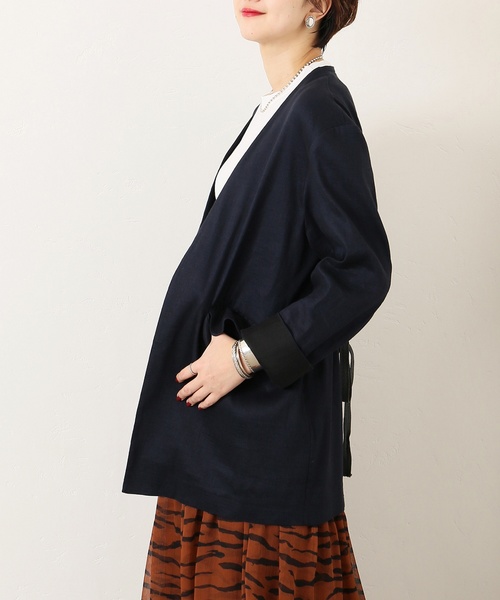 CITYSHOP(シティーショップ)の「ノーカラージャケット(ノーカラージャケット・レディース・ブラック/ライトグレー・38/36)」の16枚目の写真