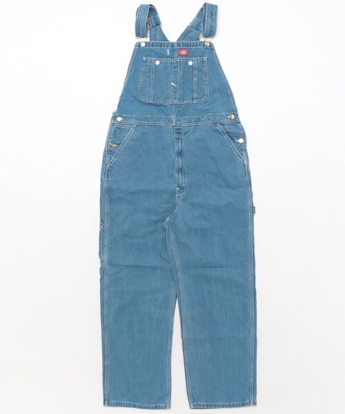 Dickies(ディッキーズ)の「Dickies デニムオーバーオール(ユニセックス対応)(サロペット/オーバーオール・メンズ・ブラウン/インディゴブルー/ストライプ/ホワイト/ブルー/ブルー系その他/ブラウン系その他/ブラック/ブルー系その他2・34inch/30inch/32inch/36inch/38inch/42inch/40inch/30 inch)」の8枚目の写真