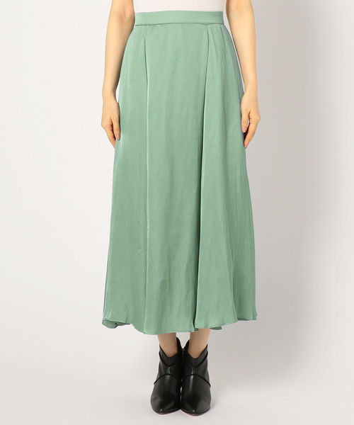 NOLLEY’S（ノーリーズ）の「割繊フレアスカート（スカート・レディース・アイボリー/ミント/キャメル・38/36）」の10枚目の写真