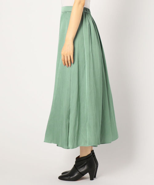 NOLLEY’S（ノーリーズ）の「割繊フレアスカート（スカート・レディース・アイボリー/ミント/キャメル・38/36）」の9枚目の写真