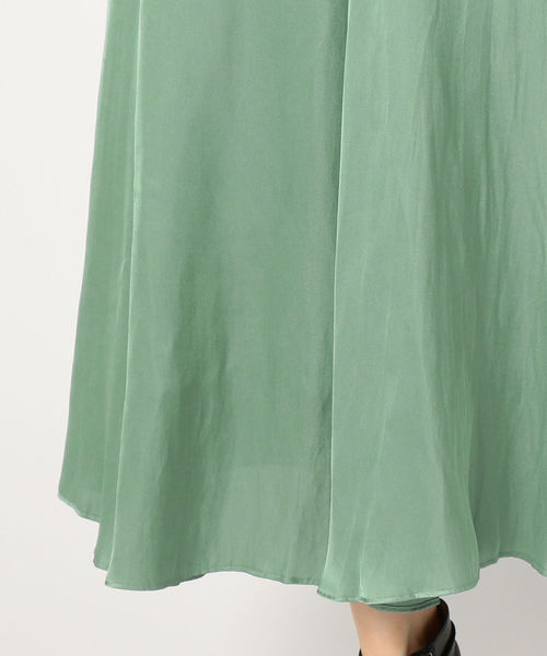 NOLLEY’S（ノーリーズ）の「割繊フレアスカート（スカート・レディース・アイボリー/ミント/キャメル・38/36）」の12枚目の写真