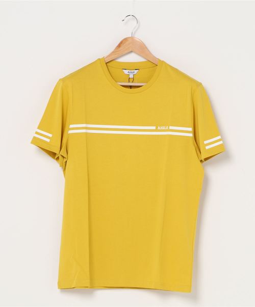 AIGLE（エーグル）の「【SIGNATURE】吸水速乾 ナレンド Tシャツ（Tシャツ/カットソー・メンズ・ダークネイビー/ホワイト/レッド/イエロー・LARGE/MEDIUM/X-LARGE/S）」の3枚目の写真