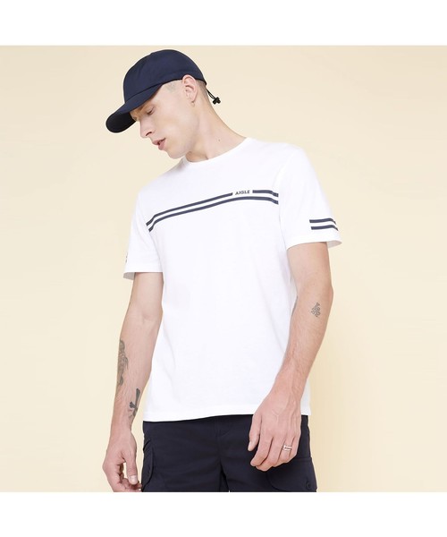 AIGLE（エーグル）の「【SIGNATURE】吸水速乾 ナレンド Tシャツ（Tシャツ/カットソー・メンズ・ダークネイビー/ホワイト/レッド/イエロー・LARGE/MEDIUM/X-LARGE/S）」の19枚目の写真