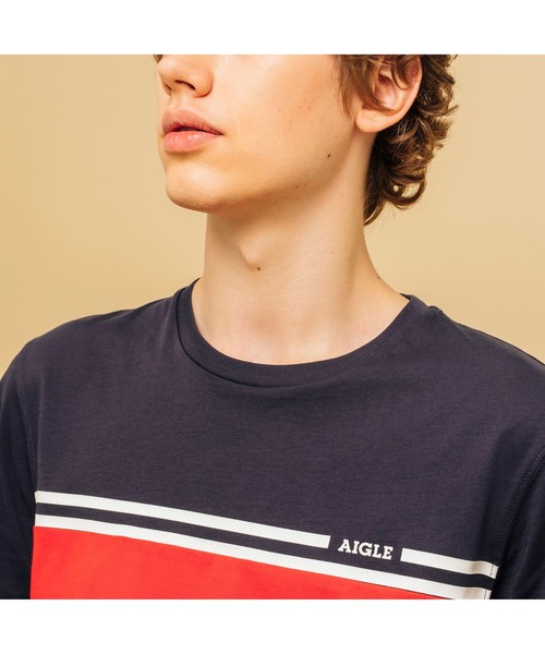 AIGLE（エーグル）の「【SIGNATURE】吸水速乾 ナレンド Tシャツ（Tシャツ/カットソー・メンズ・ダークネイビー/ホワイト/レッド/イエロー・LARGE/MEDIUM/X-LARGE/S）」の14枚目の写真