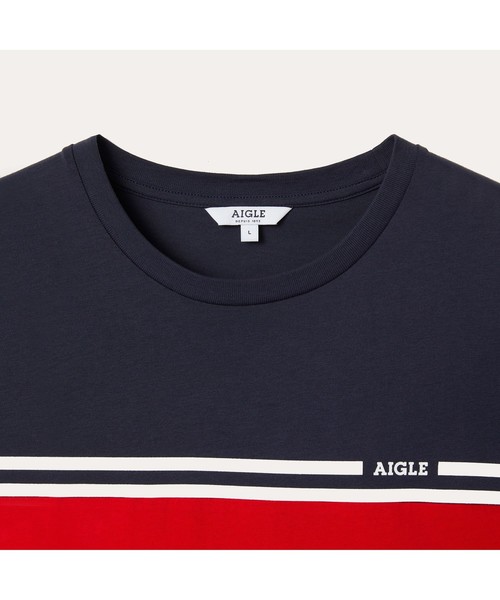 AIGLE（エーグル）の「【SIGNATURE】吸水速乾 ナレンド Tシャツ（Tシャツ/カットソー・メンズ・ダークネイビー/ホワイト/レッド/イエロー・LARGE/MEDIUM/X-LARGE/S）」の11枚目の写真