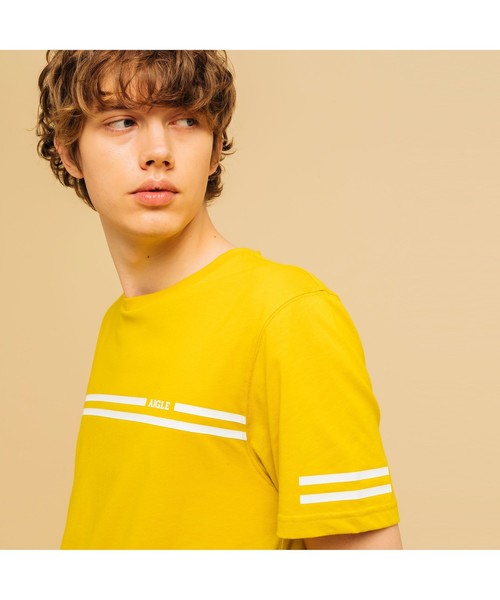 AIGLE（エーグル）の「【SIGNATURE】吸水速乾 ナレンド Tシャツ（Tシャツ/カットソー・メンズ・ダークネイビー/ホワイト/レッド/イエロー・LARGE/MEDIUM/X-LARGE/S）」の9枚目の写真