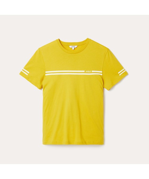 AIGLE（エーグル）の「【SIGNATURE】吸水速乾 ナレンド Tシャツ（Tシャツ/カットソー・メンズ・ダークネイビー/ホワイト/レッド/イエロー・LARGE/MEDIUM/X-LARGE/S）」の7枚目の写真