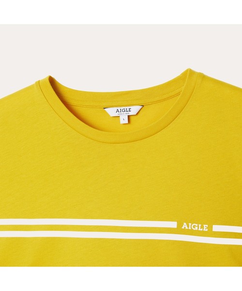 AIGLE（エーグル）の「【SIGNATURE】吸水速乾 ナレンド Tシャツ（Tシャツ/カットソー・メンズ・ダークネイビー/ホワイト/レッド/イエロー・LARGE/MEDIUM/X-LARGE/S）」の6枚目の写真