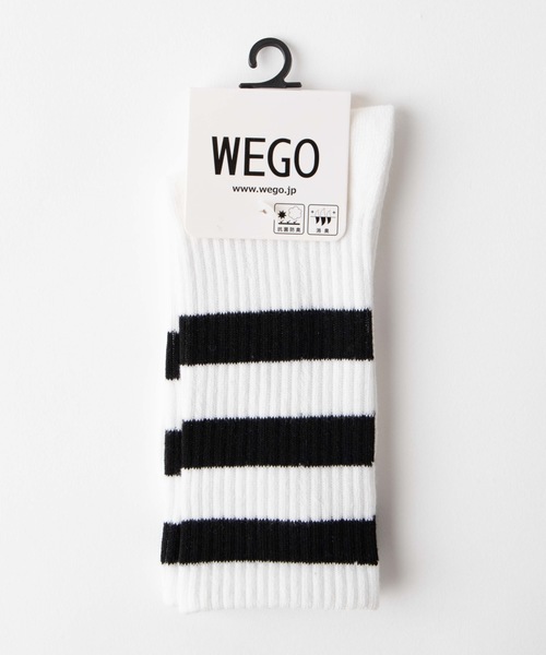 WEGO（ウィゴー）の「WEGO/カラーラインリブソックス（ソックス/靴下・レディース・ホワイト/ブラック/パープル/レッド/ピンク/イエロー/オレンジ/ブルー/グリーン・FREE）」の10枚目の写真