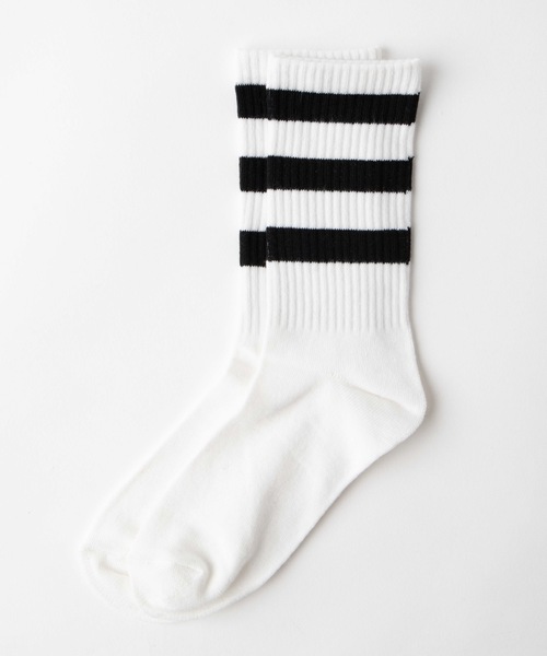WEGO（ウィゴー）の「WEGO/カラーラインリブソックス（ソックス/靴下・レディース・ホワイト/ブラック/パープル/レッド/ピンク/イエロー/オレンジ/ブルー/グリーン・FREE）」の11枚目の写真