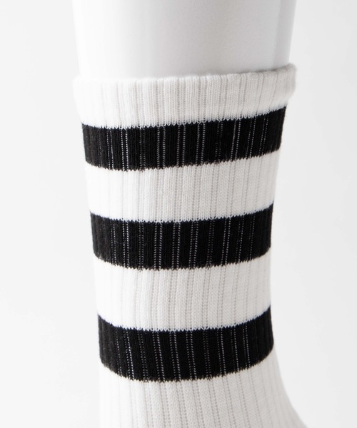 WEGO（ウィゴー）の「WEGO/カラーラインリブソックス（ソックス/靴下・レディース・ホワイト/ブラック/パープル/レッド/ピンク/イエロー/オレンジ/ブルー/グリーン・FREE）」の12枚目の写真