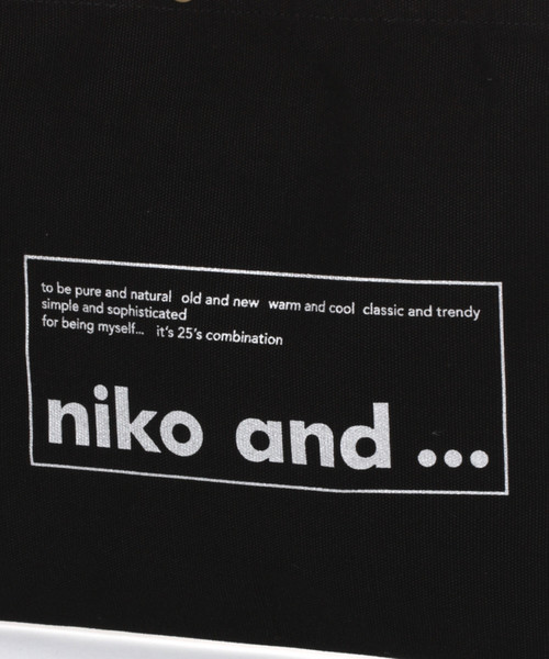 niko and...（ニコアンド）の「オリジナルニコロゴトート/サコッシュ（ショルダーバッグ・レディース・ホワイト/ブルー/ブラック・0）」の9枚目の写真