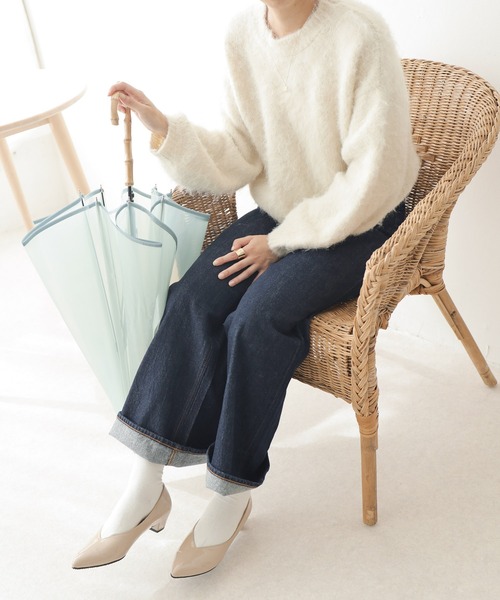 SESTO（セスト）の「生活防水。晴雨兼用Vカットローヒールポインテッドトゥパンプス（レインシューズ・レディース・ホワイト/ブラック/ブラック系その他/ベージュ系その他/グレイッシュベージュ・22.5cm/23.5cm/24.5cm/25.5cm/23.0cm/24.0cm/22.0cm）」の21枚目の写真