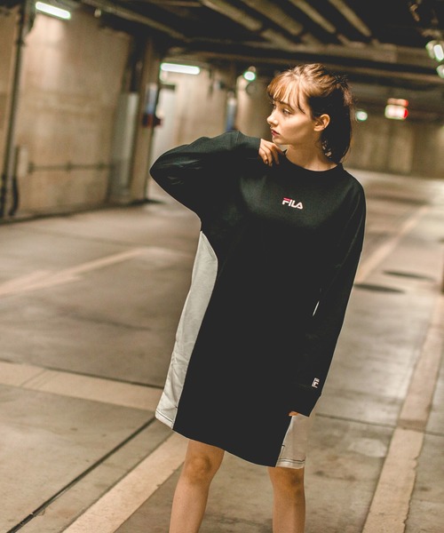FILA(フィラ)の「【FILA/フィラ】スウェット ワンピース(ワンピース・レディース・ライトパープル/ホワイト/ブラック・M/L)」の3枚目の写真