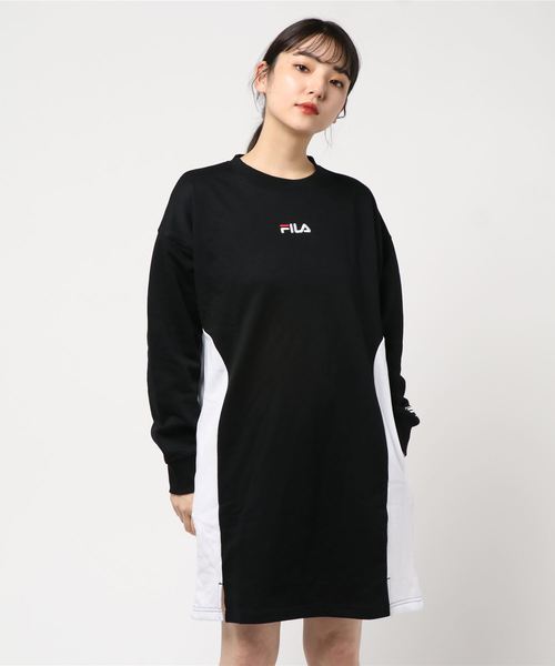 FILA(フィラ)の「【FILA/フィラ】スウェット ワンピース(ワンピース・レディース・ライトパープル/ホワイト/ブラック・M/L)」の6枚目の写真