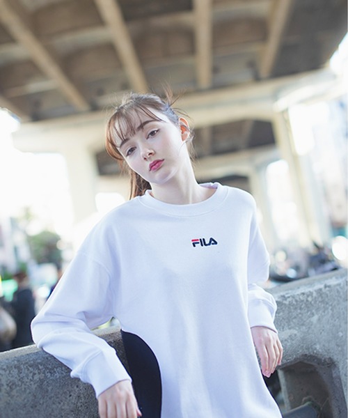 FILA(フィラ)の「【FILA/フィラ】スウェット ワンピース(ワンピース・レディース・ライトパープル/ホワイト/ブラック・M/L)」の11枚目の写真