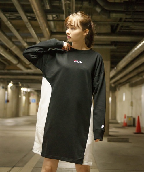 FILA(フィラ)の「【FILA/フィラ】スウェット ワンピース(ワンピース・レディース・ライトパープル/ホワイト/ブラック・M/L)」の9枚目の写真