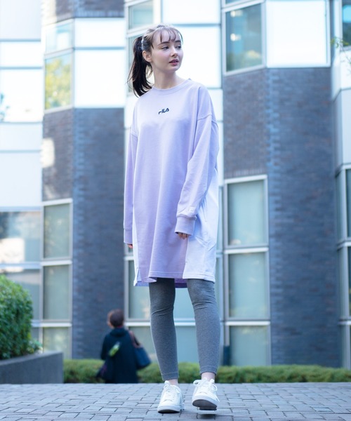 FILA(フィラ)の「【FILA/フィラ】スウェット ワンピース(ワンピース・レディース・ライトパープル/ホワイト/ブラック・M/L)」の20枚目の写真