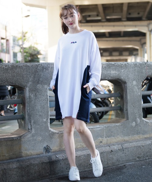 FILA(フィラ)の「【FILA/フィラ】スウェット ワンピース(ワンピース・レディース・ライトパープル/ホワイト/ブラック・M/L)」の19枚目の写真