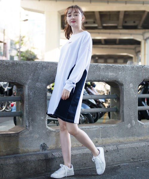 FILA(フィラ)の「【FILA/フィラ】スウェット ワンピース(ワンピース・レディース・ライトパープル/ホワイト/ブラック・M/L)」の18枚目の写真