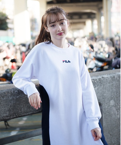 FILA(フィラ)の「【FILA/フィラ】スウェット ワンピース(ワンピース・レディース・ライトパープル/ホワイト/ブラック・M/L)」の16枚目の写真
